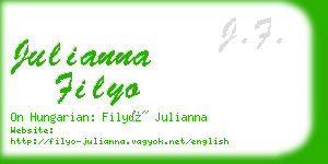 julianna filyo business card